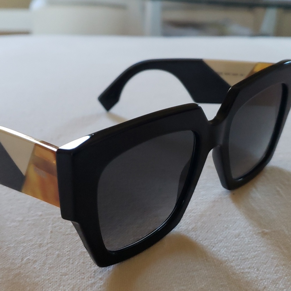 Fendi sunglasses black white tortoise FF 0263 / s 80790 5220  145